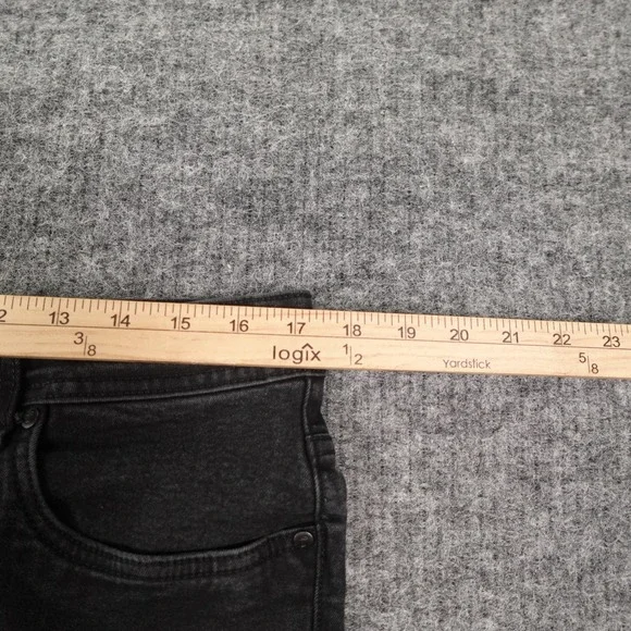 The Perfect Jean‎ NYC Mens 36x32 Black Slim Fit Straight Denim Jeans Stretch - Picture 10 of 12